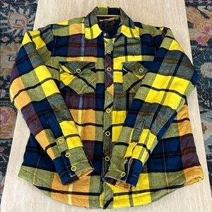 Fox Yellow and Navy Plaid Jacket